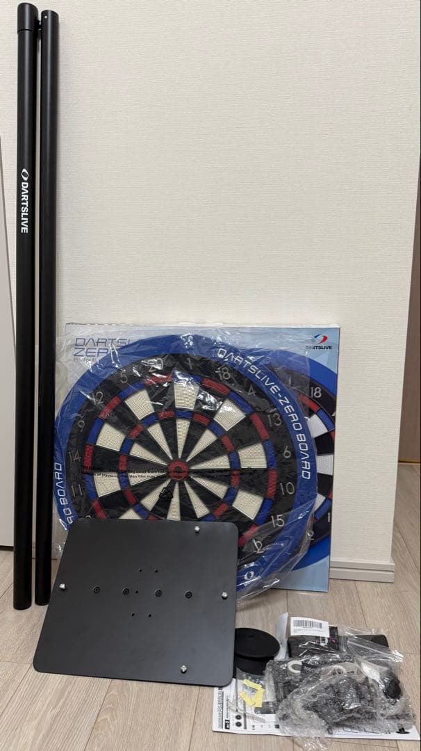 ダーツ ライブ ゼロ ボード ポール スタンド セット 静音 15.5 インチ