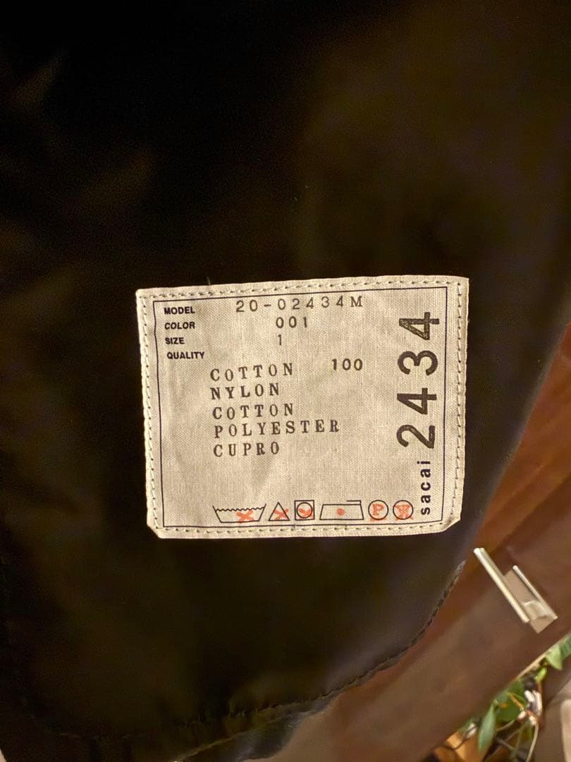 ジャケット・アウター Sacai 20aw Cotton Twill Nylon blouson