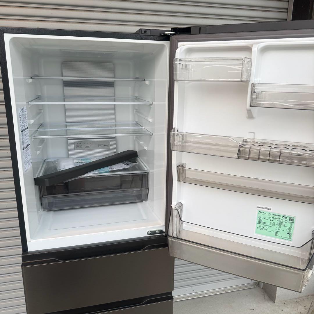 ● 極美品 女性オーナー アクア 冷蔵庫 AQR-36R 362L 2025年製