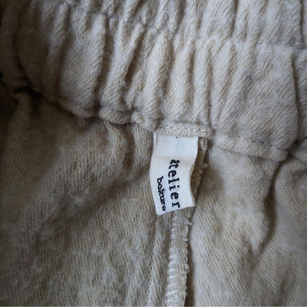 atelier naruse/アトリエナルセ　コットンウールツイルサルエルパンツ