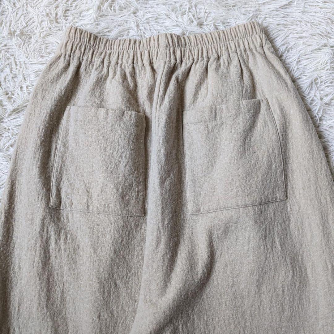 atelier naruse/アトリエナルセ　コットンウールツイルサルエルパンツ