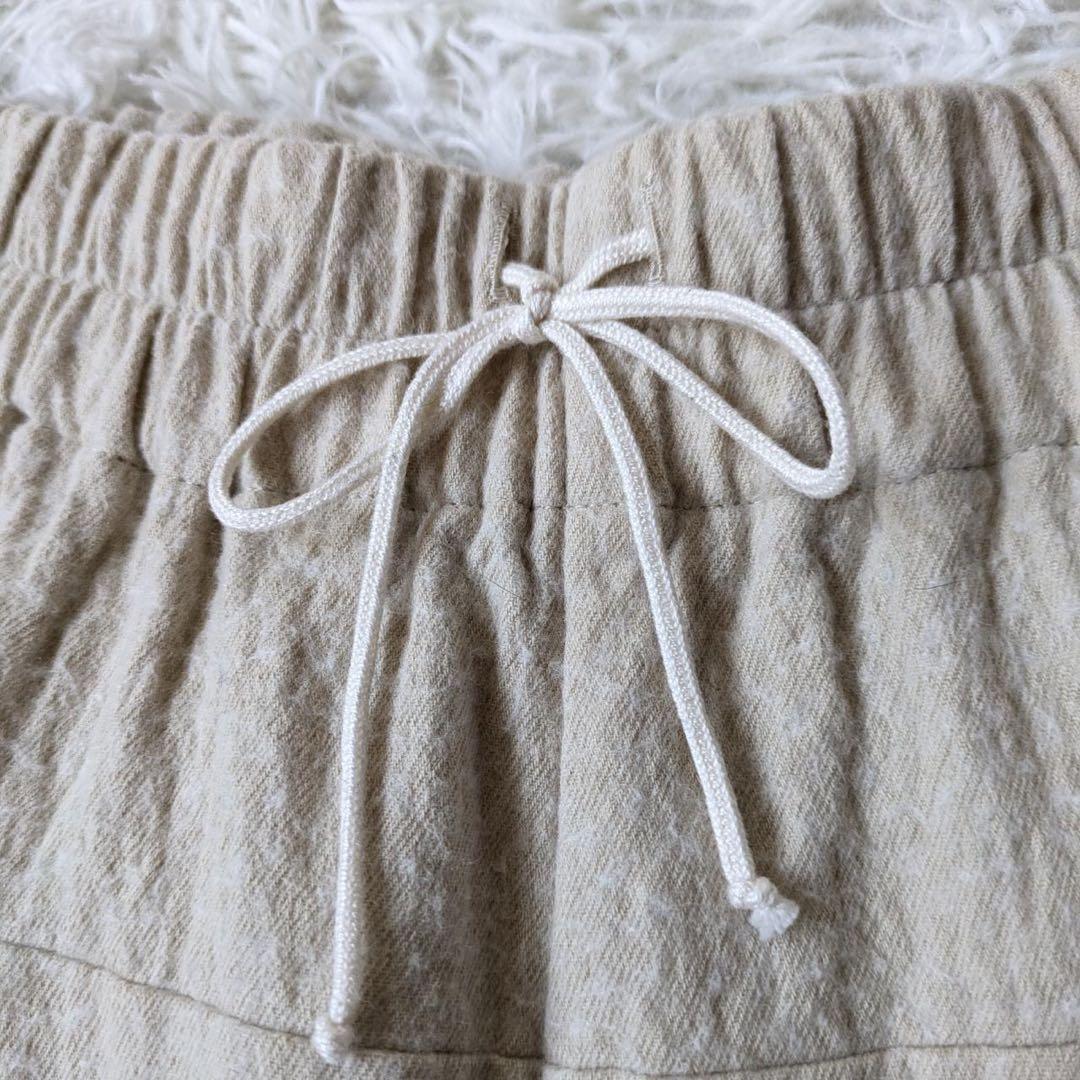 atelier naruse/アトリエナルセ　コットンウールツイルサルエルパンツ