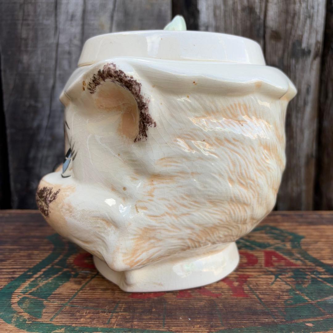 【1970s USA vintage】LEFTON レフトン 猫 クッキージャー