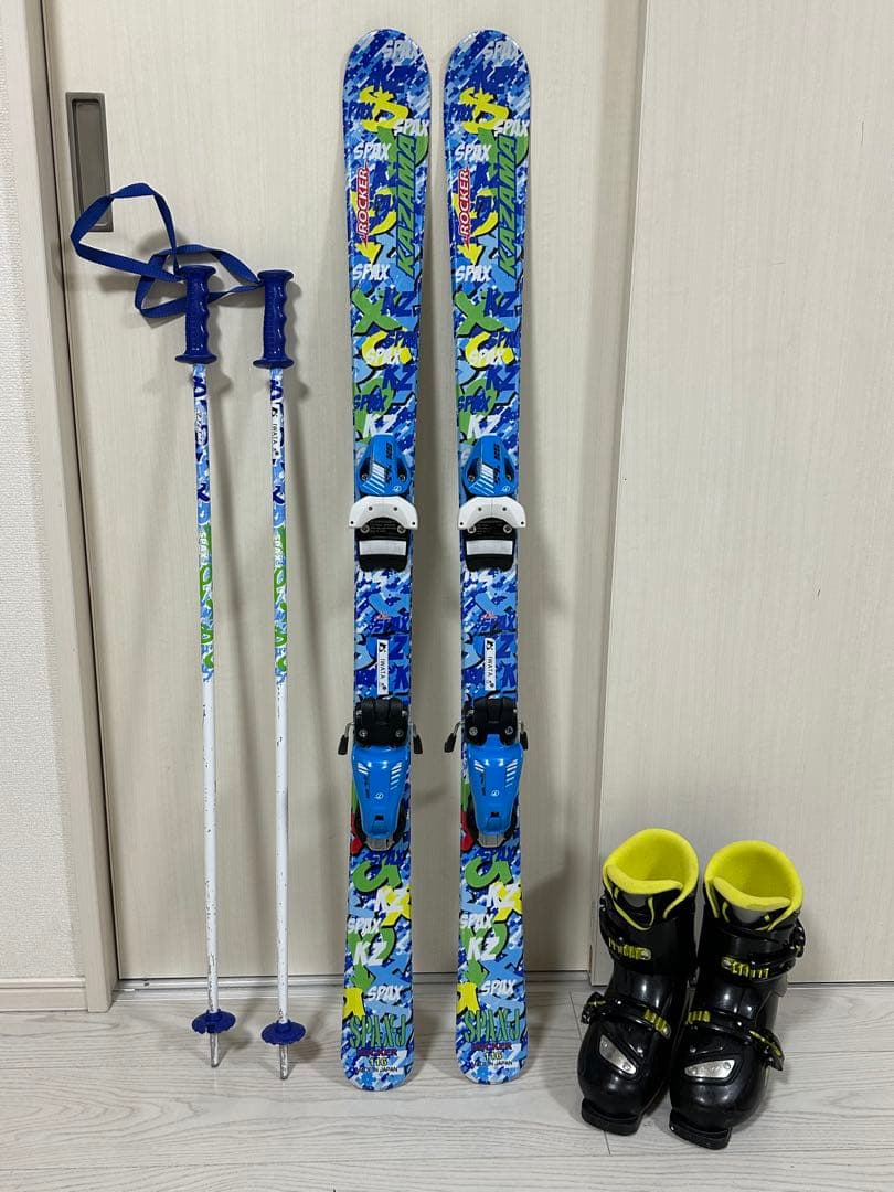 KAZAMA 子供用スキーセット　116センチ