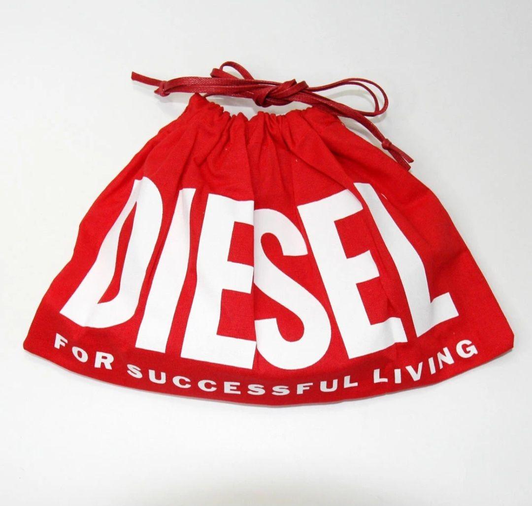 DIESEL(ディーゼル)ベルトユニセックス ロゴレザー本革ブラック70センチ