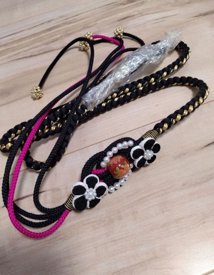 ミ*ク様 振袖 フルセット 小物セット 赤 × 黒 × 金 花柄 成人式 卒業式