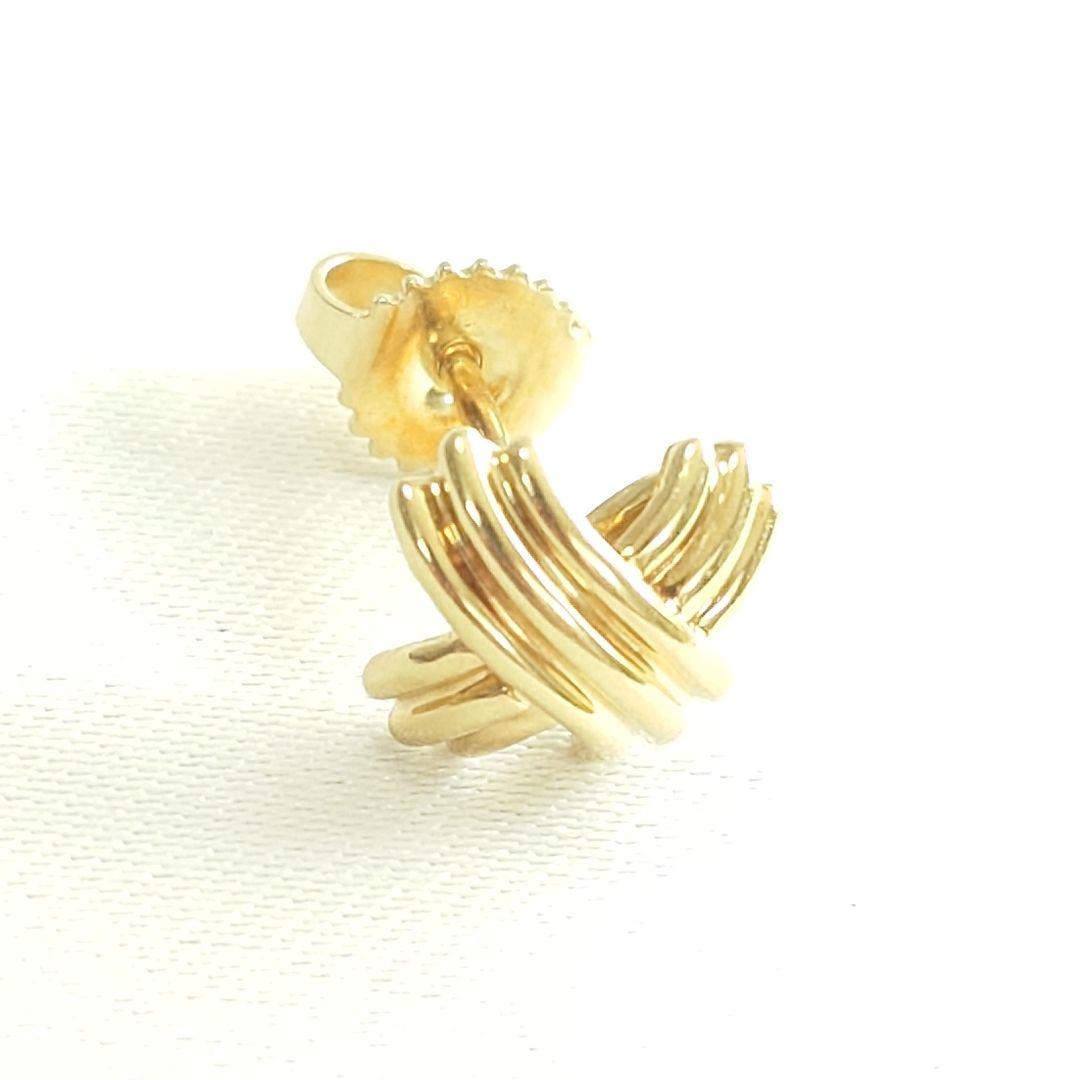 【美品】ティファニー シグネチャー クロス ピアス 片耳用 6512