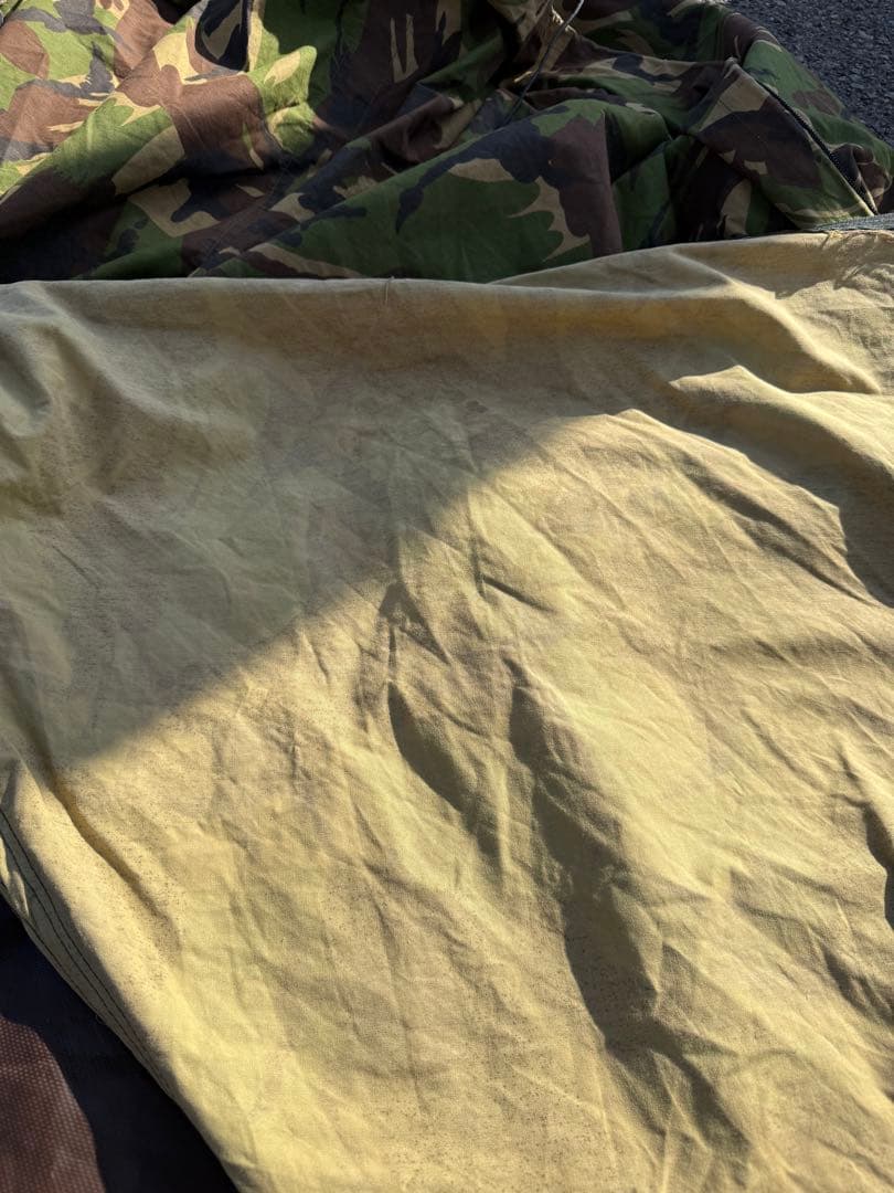 オランダ軍　ダッチアーミーテント②ＤＰＭ迷彩　補修跡有り
