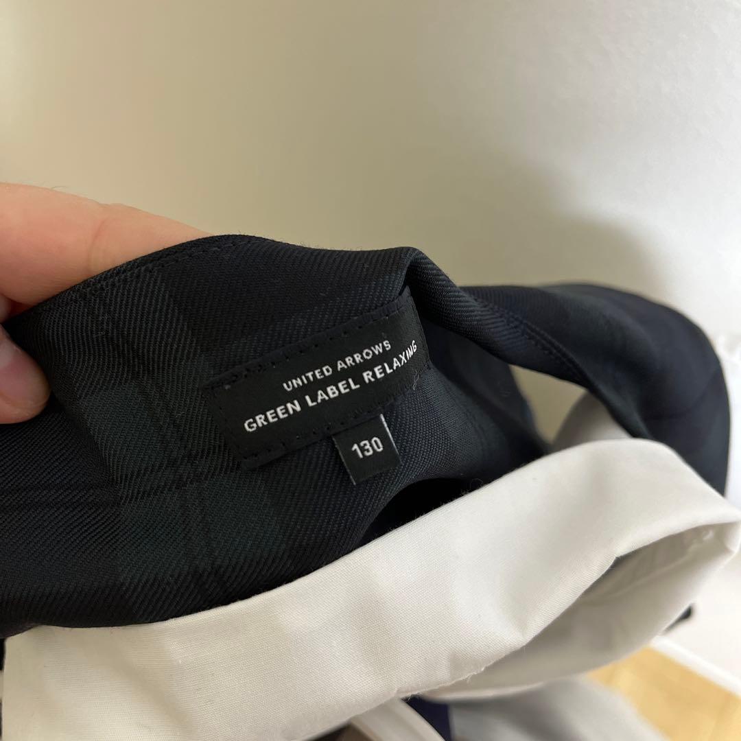 グリーンレーベルリラクシング　フォーマル 入学式 卒園式130cm 3点セット