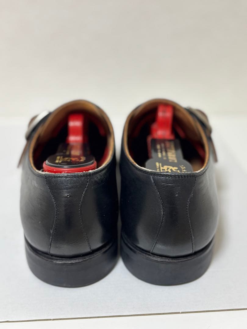 スコッチグレイン　モンクストラップシューズ