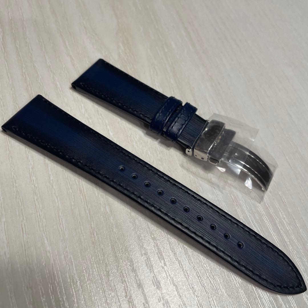 非売品　新品未使用品　グランドセイコーレザーベルト22mmネイビーグラデーション