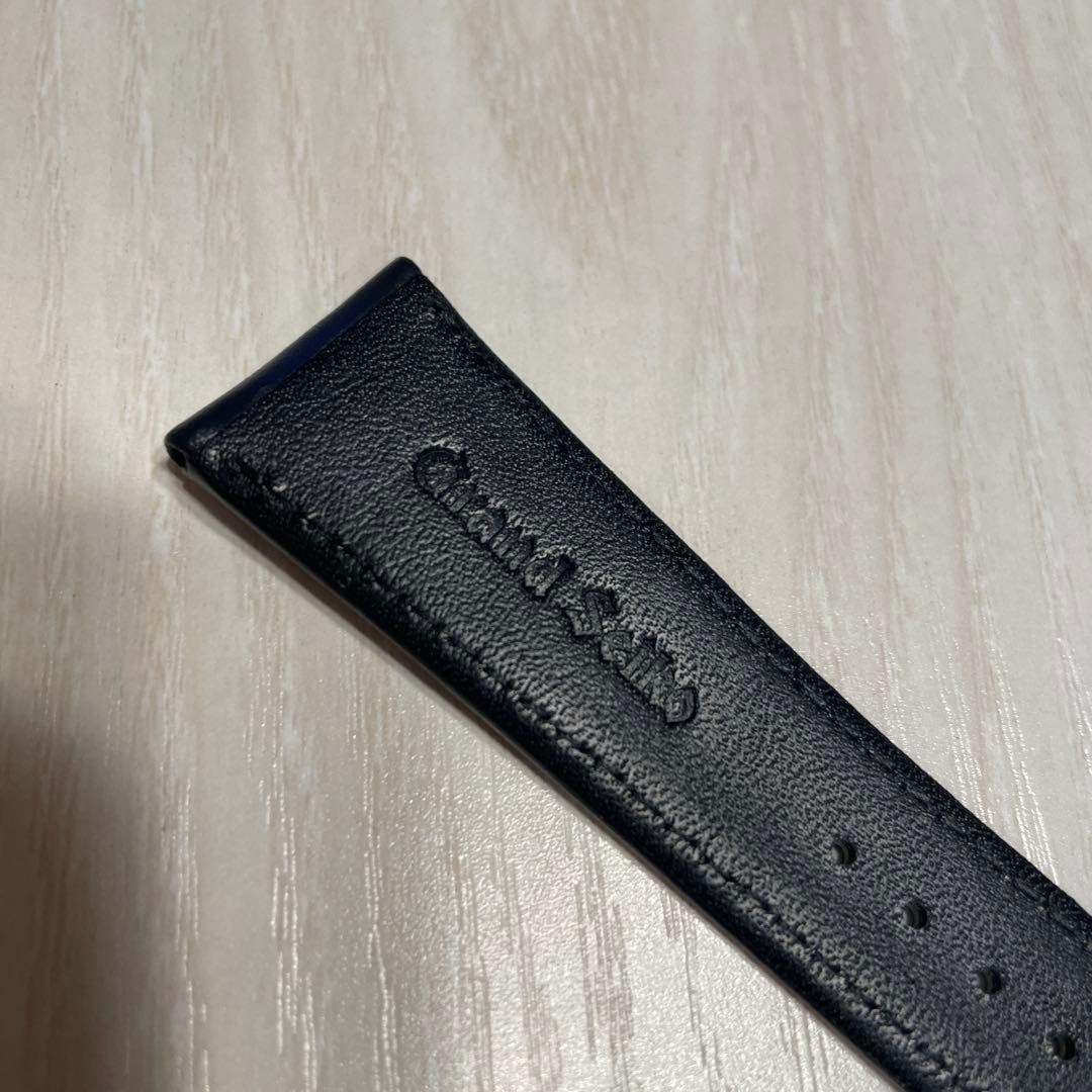 非売品　新品未使用品　グランドセイコーレザーベルト22mmネイビーグラデーション