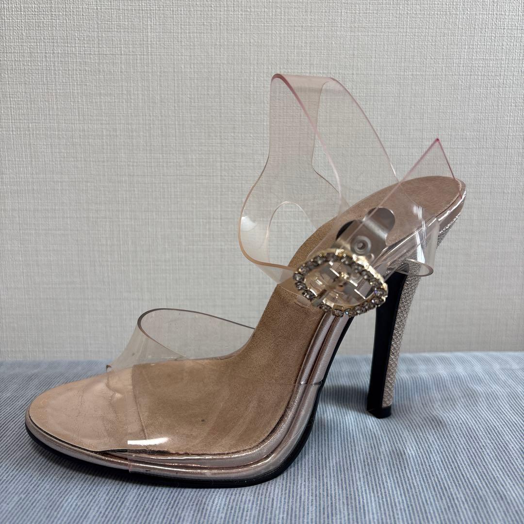 JBBF/マッスルゲート等用　DIANA クリア アンクルストラップ サンダル