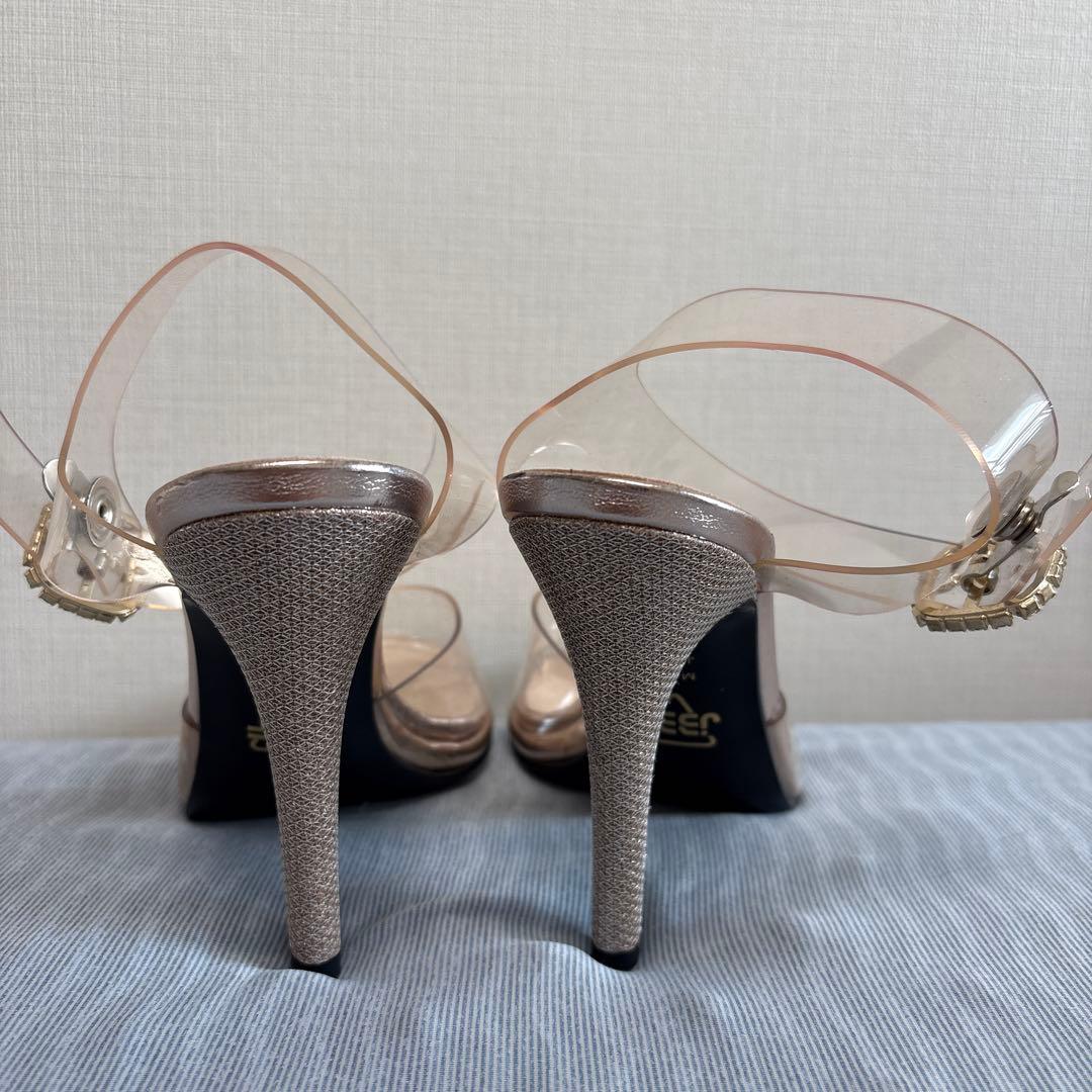 JBBF/マッスルゲート等用　DIANA クリア アンクルストラップ サンダル