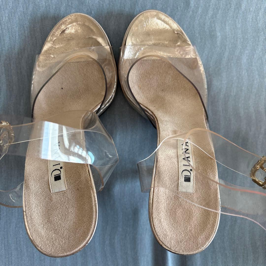 JBBF/マッスルゲート等用　DIANA クリア アンクルストラップ サンダル