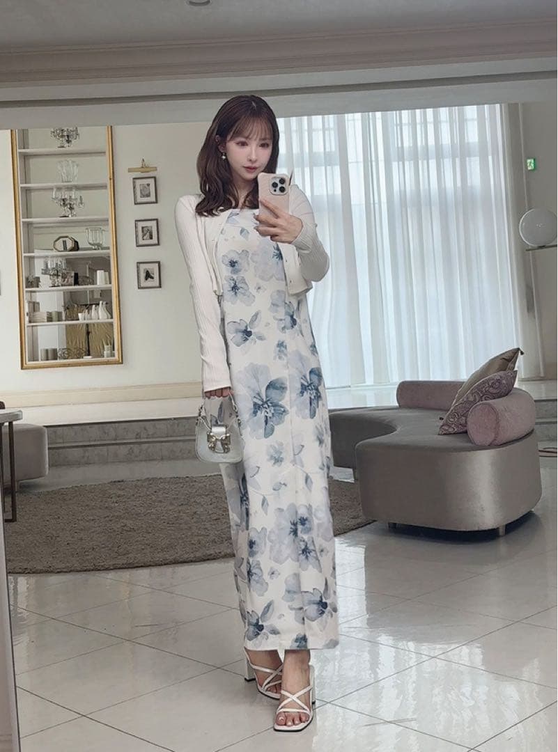 3点セット2Way水彩花柄浴衣セット[fy027] レギュラーサイズ