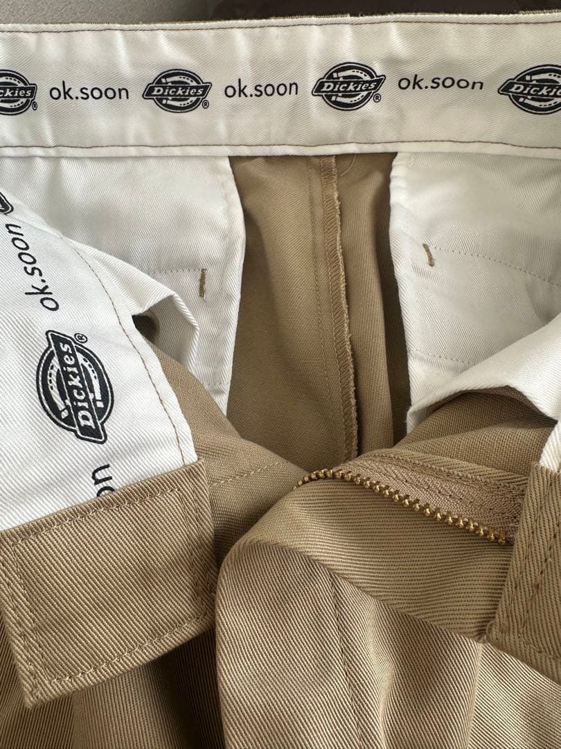 ok.soon dickies ワイドチノパン　ベージュ　オクスン