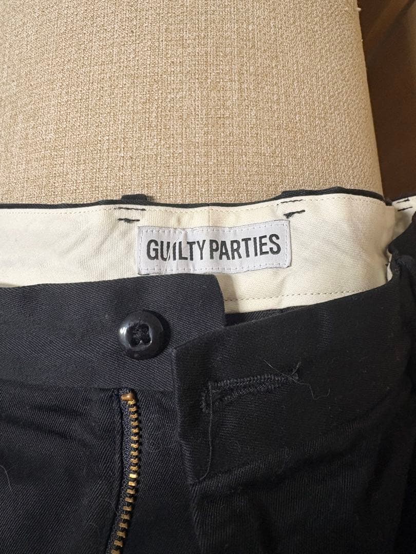 WACKO MARIA DOUBLE PLEATED TROUSERS 黒