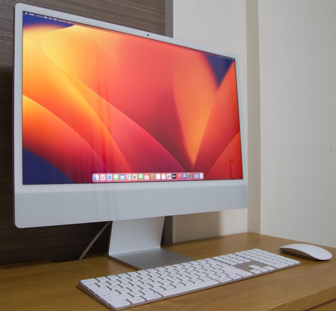 Apple M1チップ 24インチiMac（シルバー）