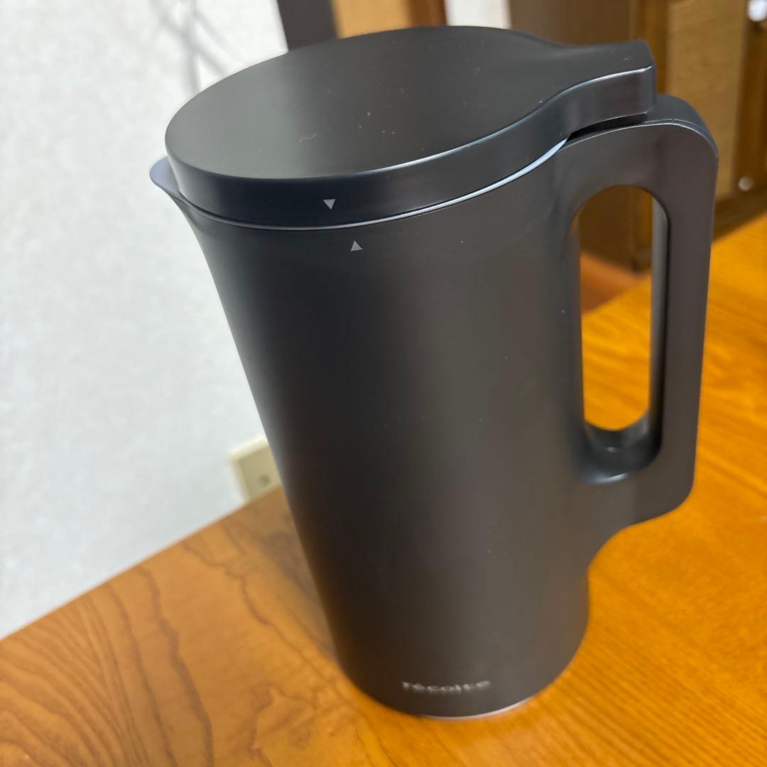 【新品未使用】レコルト 自動調理ポット　ナチュラルブラック