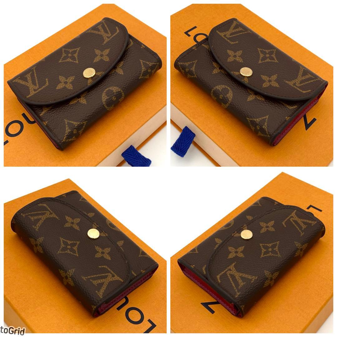 ルイヴィトン モノグラム ポルトモネ ロザリ フューシャピンク 小銭入れ