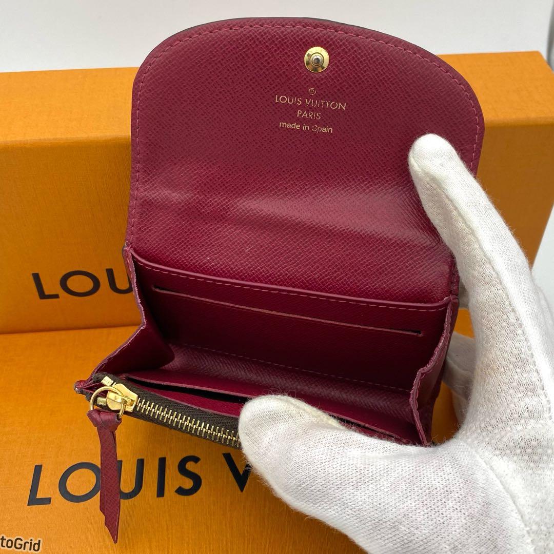 ルイヴィトン モノグラム ポルトモネ ロザリ フューシャピンク 小銭入れ