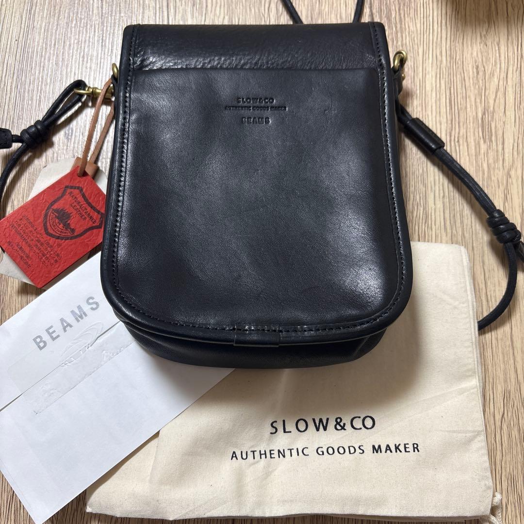 SLOW×BEAMS / 別注 Flap Shoulder Bag
