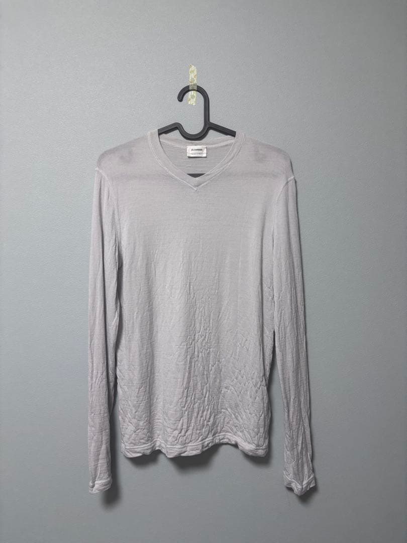 F*y様 JIL SANDER ライトグレー 長袖Tシャツ 46