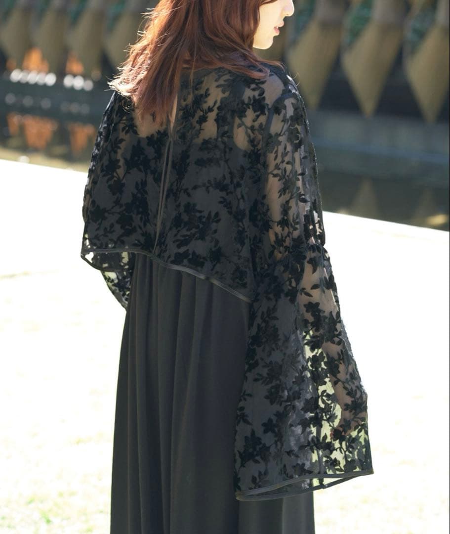 ♡チャオパニック♡オケージョンドレス♡ベロアフラワーボレロ付きキャミワンピース