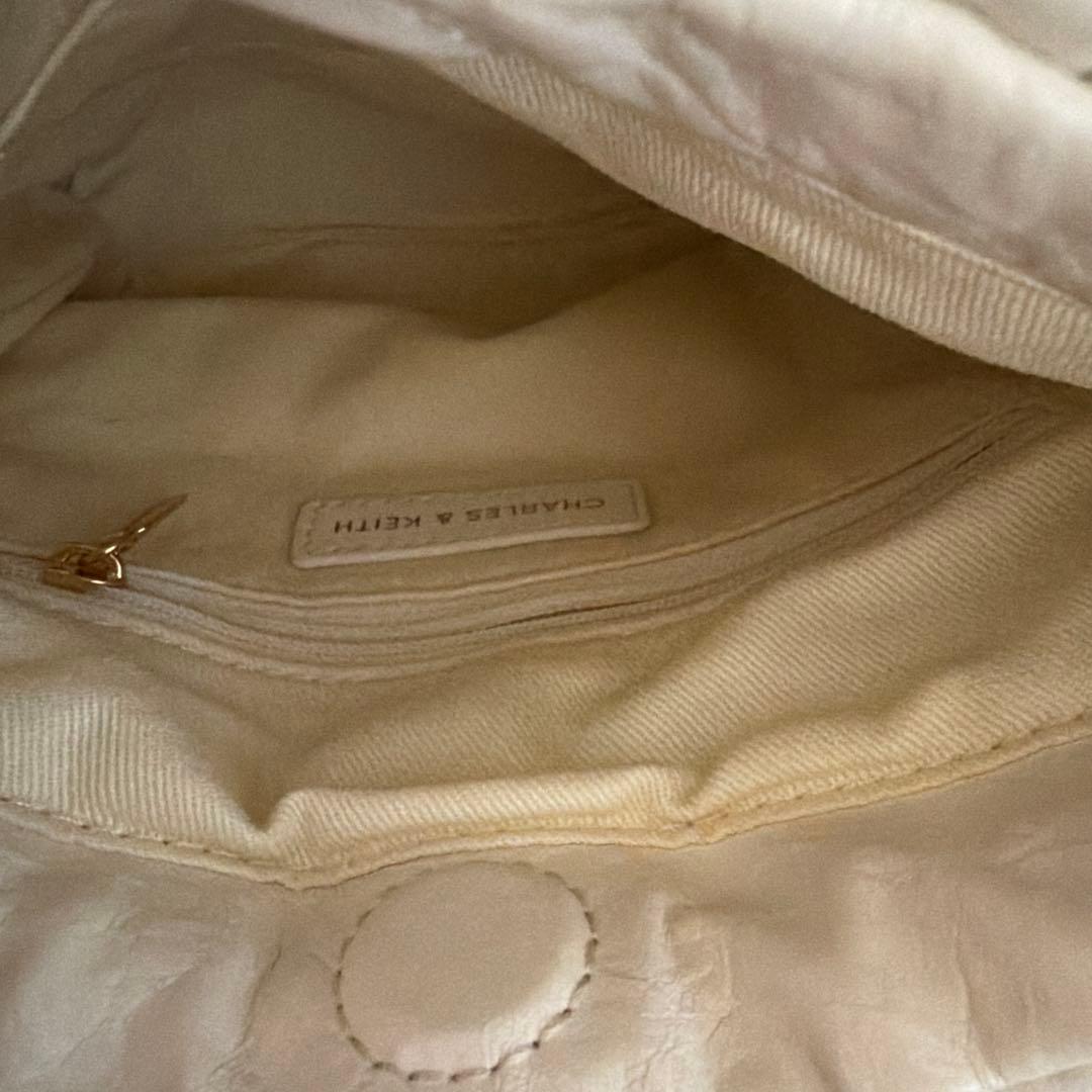 CHARLES & KEITH Duo ドゥオ チェーンハンドル ホワイト