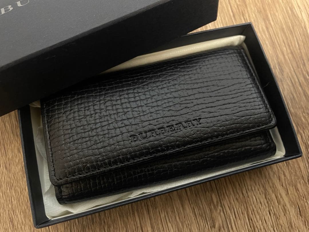 BURBERRY バーバリー ノバチェック 5連 キーケース レザー ブラック