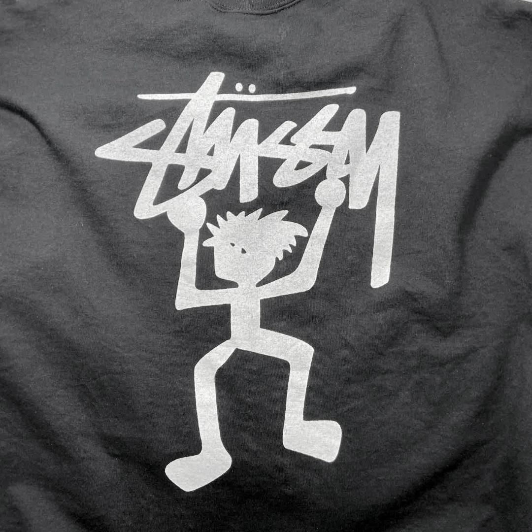 ステューシー シャドーマン スウェット USA製 90’s 古着 XL ブラック