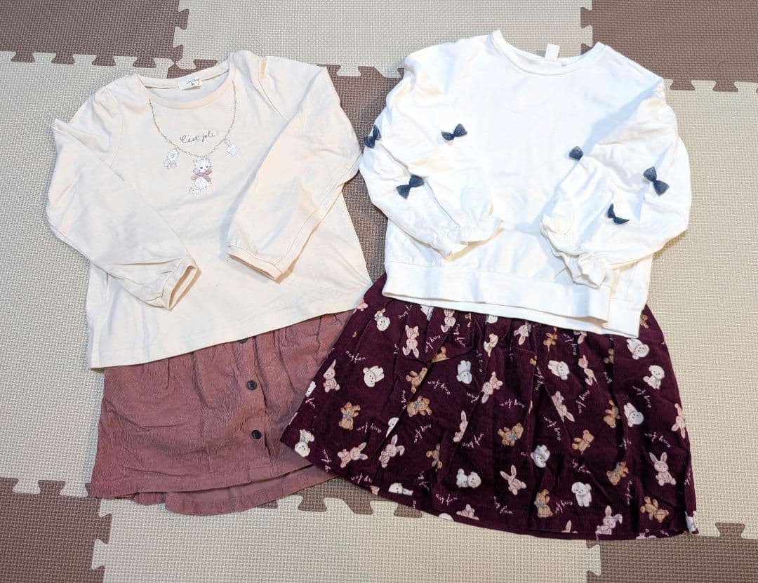 女の子　秋冬用　洋服　まとめ売り　約120センチ　64点セット