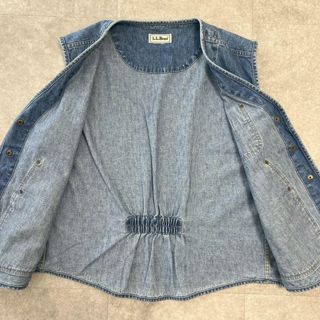 80s L.L.Been エルエルビーン　デニム　ハンティングベスト　ビンテージ