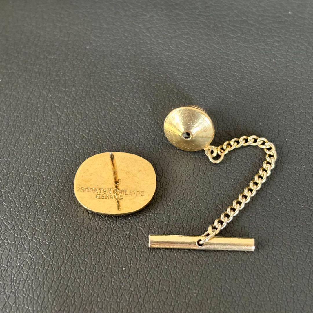 【希少】【パテックフィリップ】ヴィンテージ タイタックピン ブルー×ゴールド色