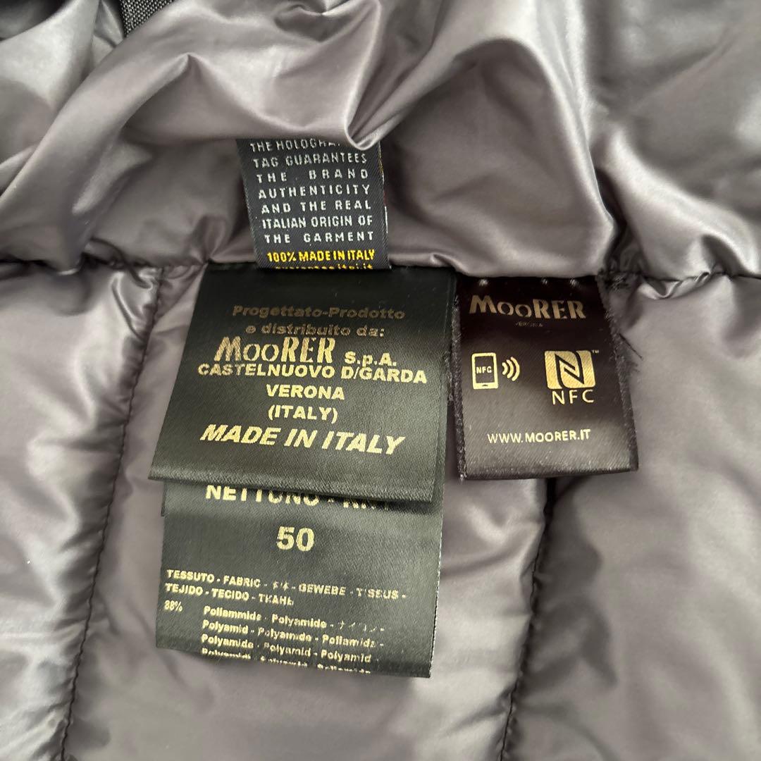 美品　MOORER NETTUNO-KN1 ダウンジャケット サイズ50