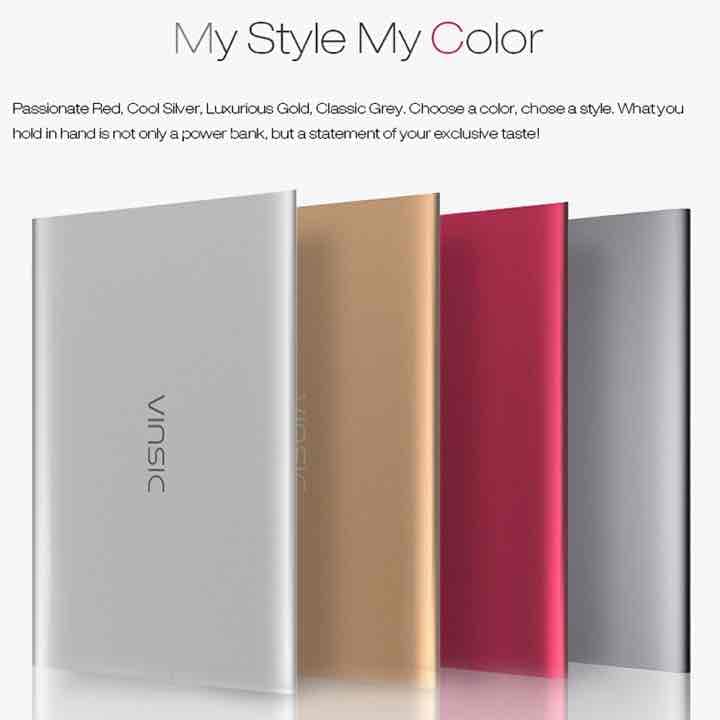 ブランドVINSIC (超大容量）20000mAh ポータブルチャージャー 4色