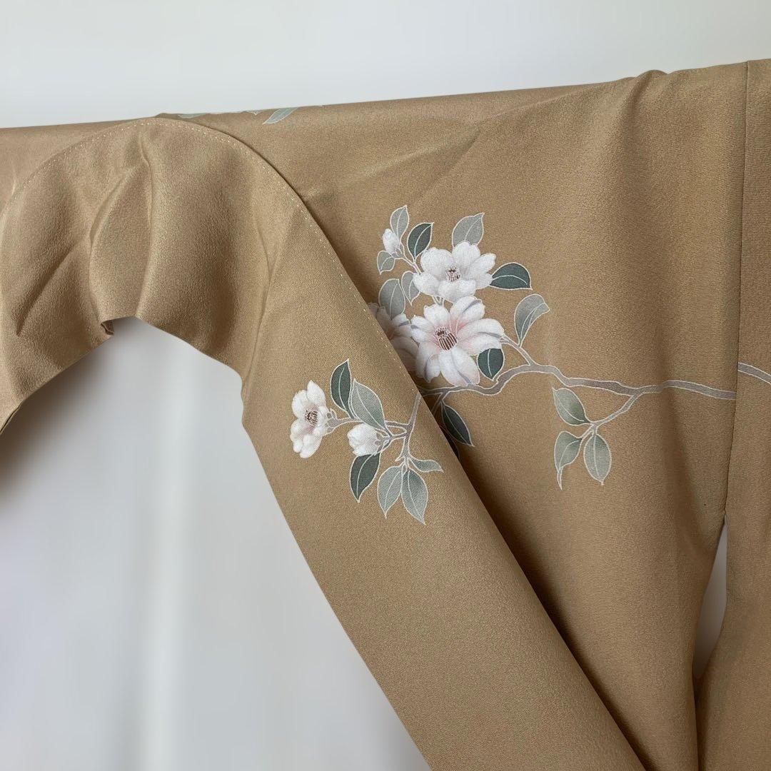 ベージュ 花柄 訪問着