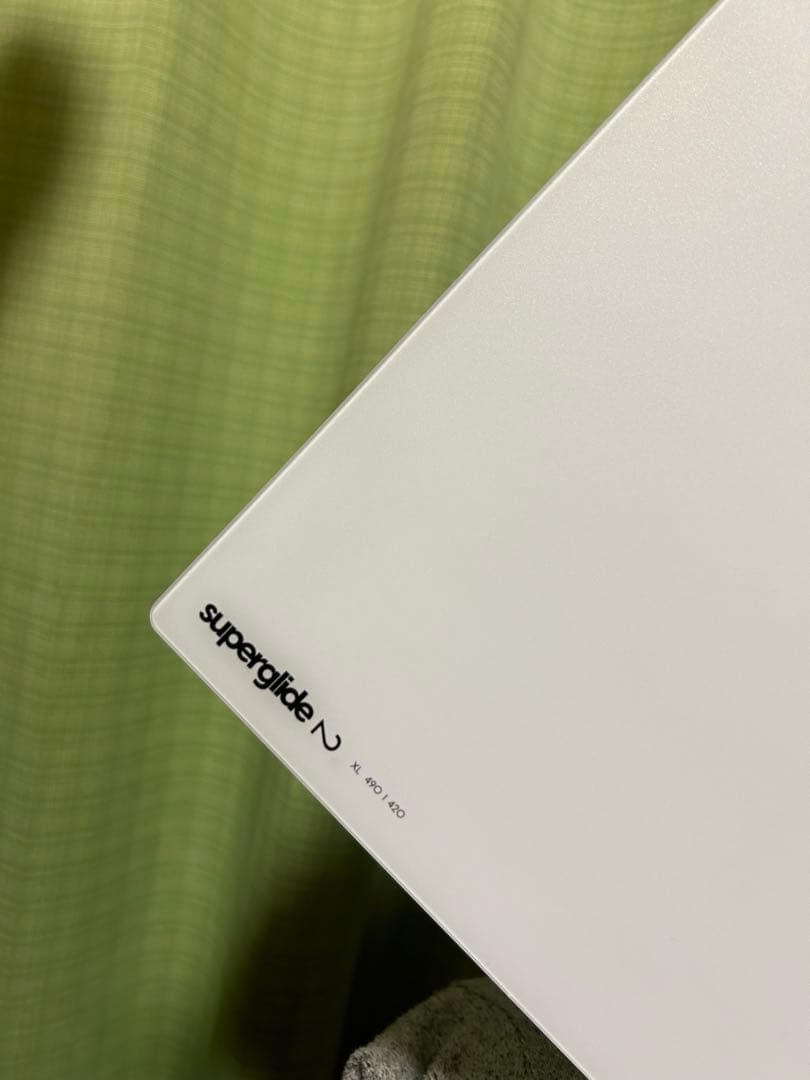 pulsar superglide v2 XL White ガラスマウスパッド