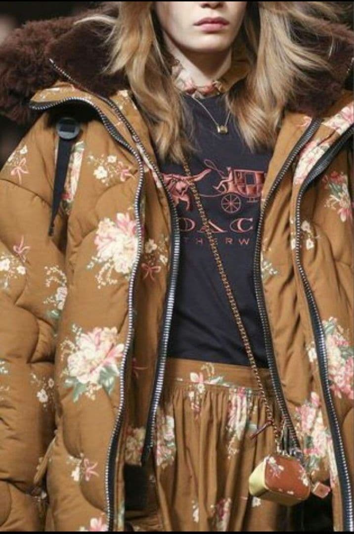 COACH フラワー コート アウター キルティング