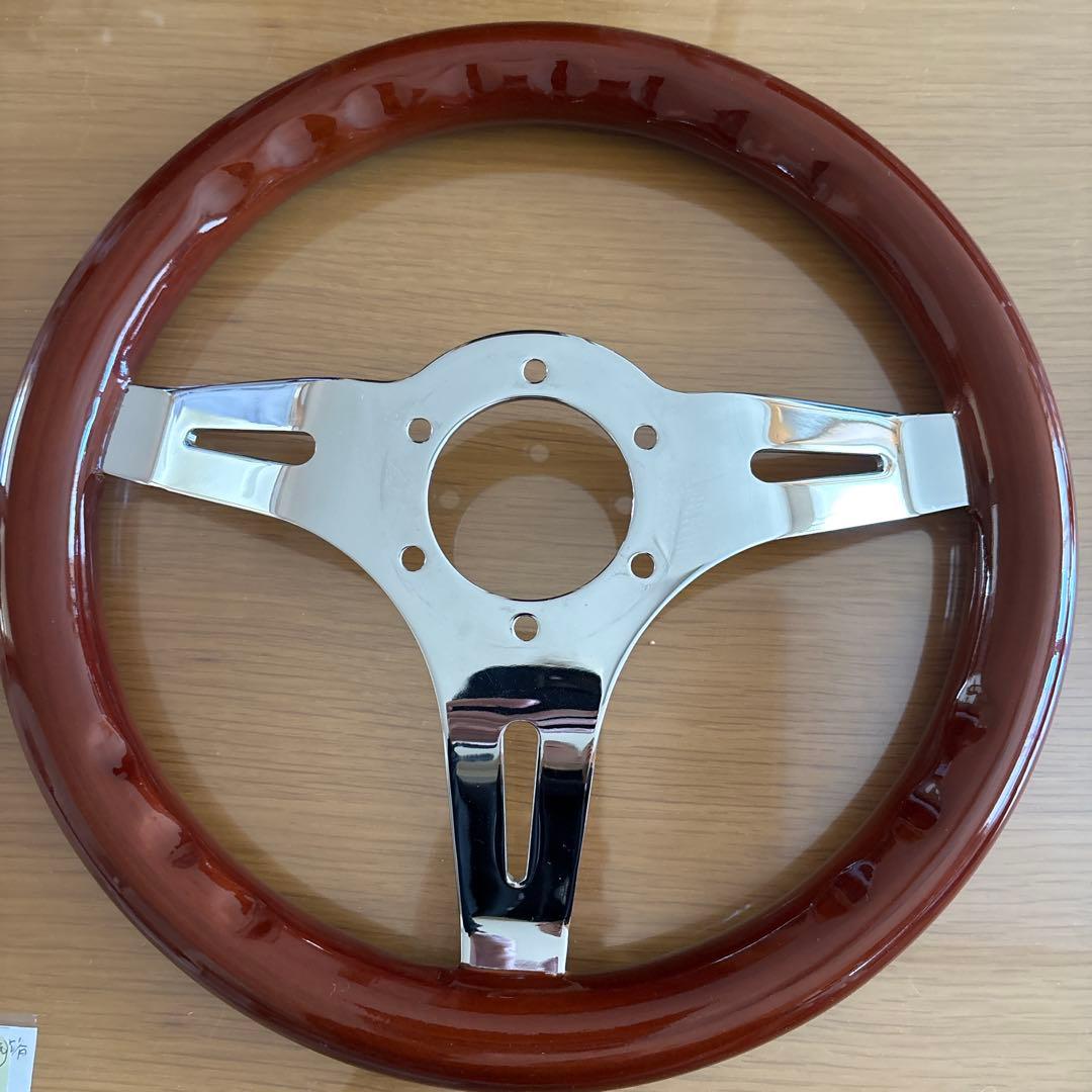 「美品」　ウッドステアリング31パイ