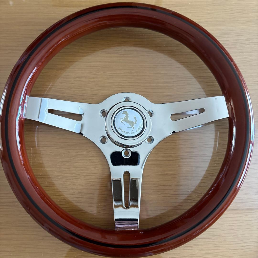 「美品」　ウッドステアリング31パイ