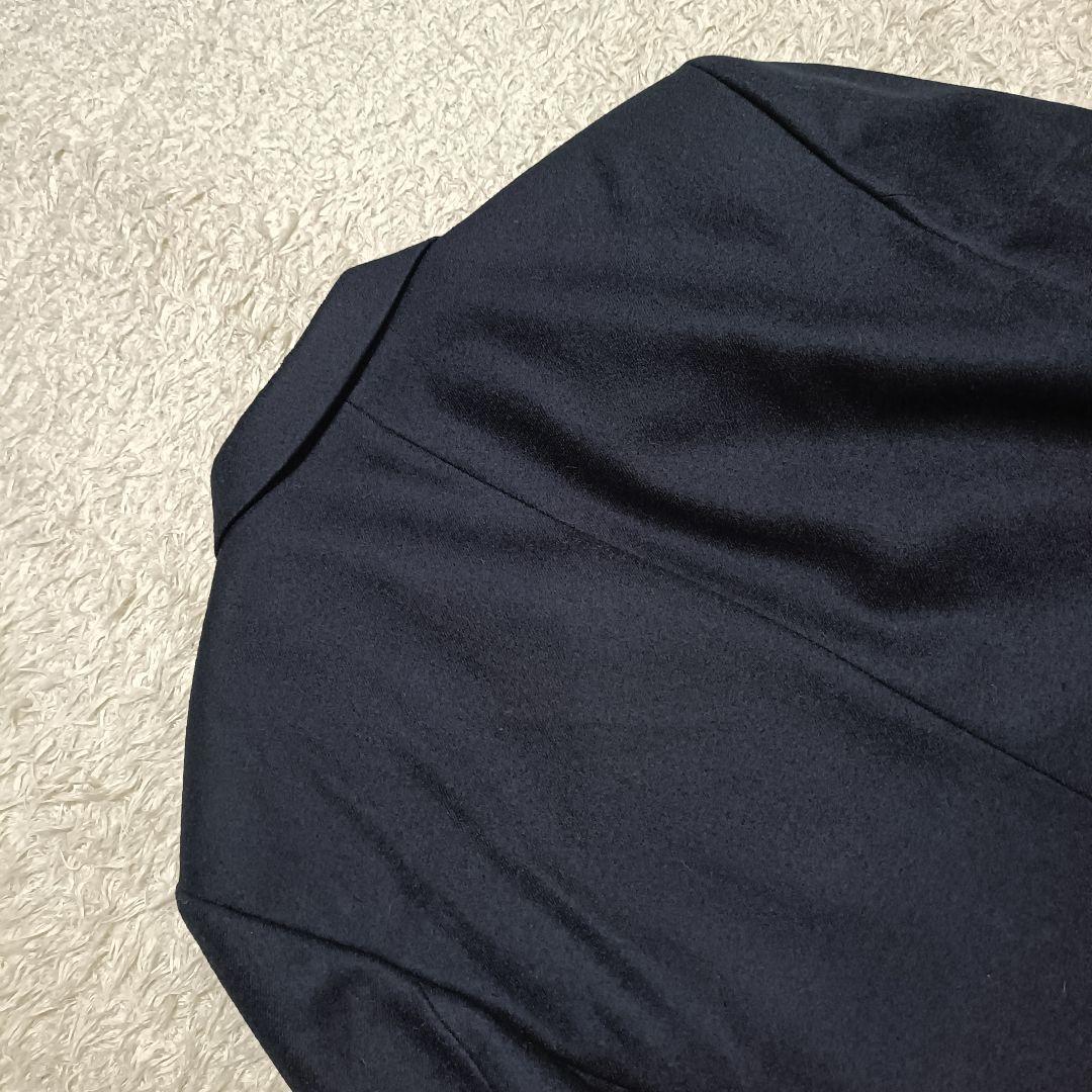 【美品】バーバリー 紺色ブレザー 金ボタン 裏地ロゴ 刺繍ワッペン 英国製