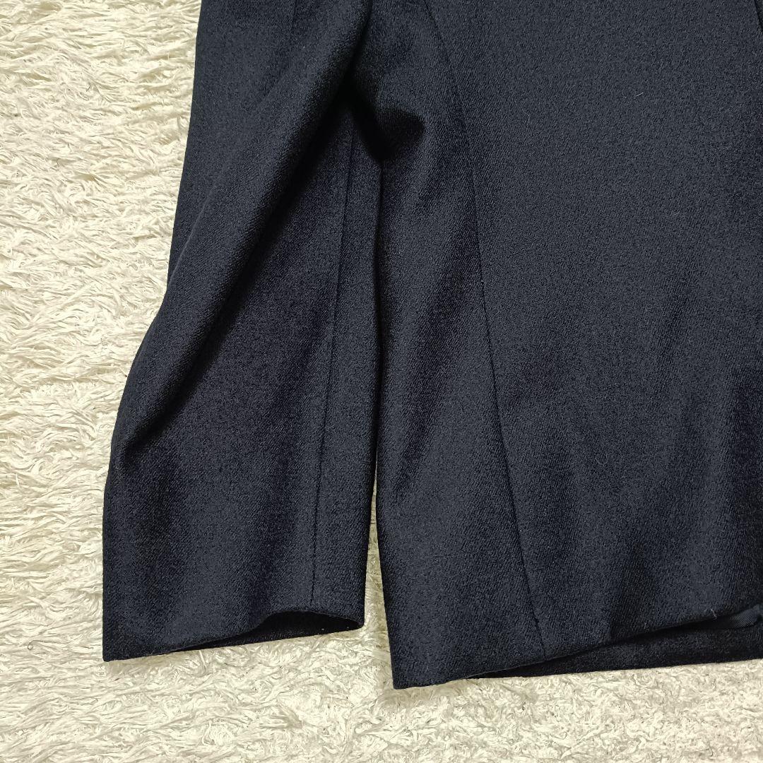 【美品】バーバリー 紺色ブレザー 金ボタン 裏地ロゴ 刺繍ワッペン 英国製