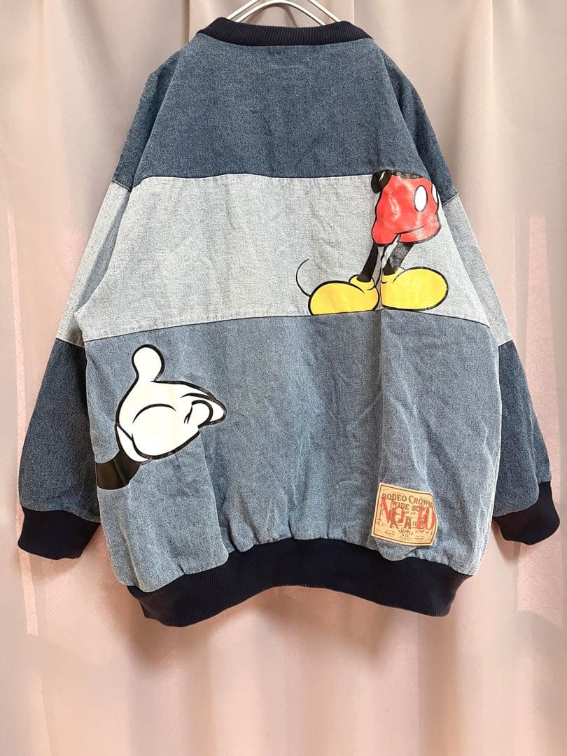 Disney RODEO CROWNS リメイクデニムスウェット 大きいサイズ