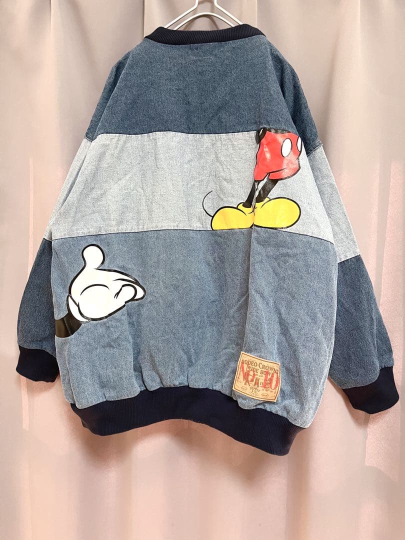Disney RODEO CROWNS リメイクデニムスウェット 大きいサイズ
