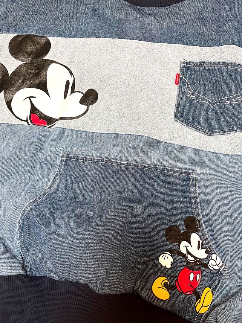 Disney RODEO CROWNS リメイクデニムスウェット 大きいサイズ