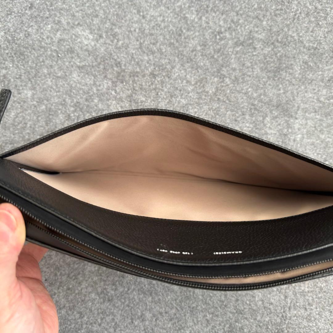 GRAMS28 120レザーフォリオ ペブルドレザー ブラック