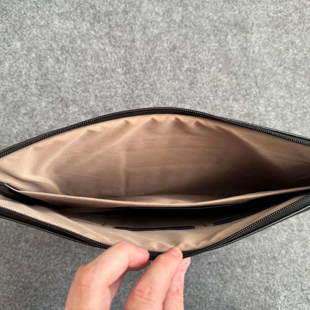 GRAMS28 120レザーフォリオ ペブルドレザー ブラック