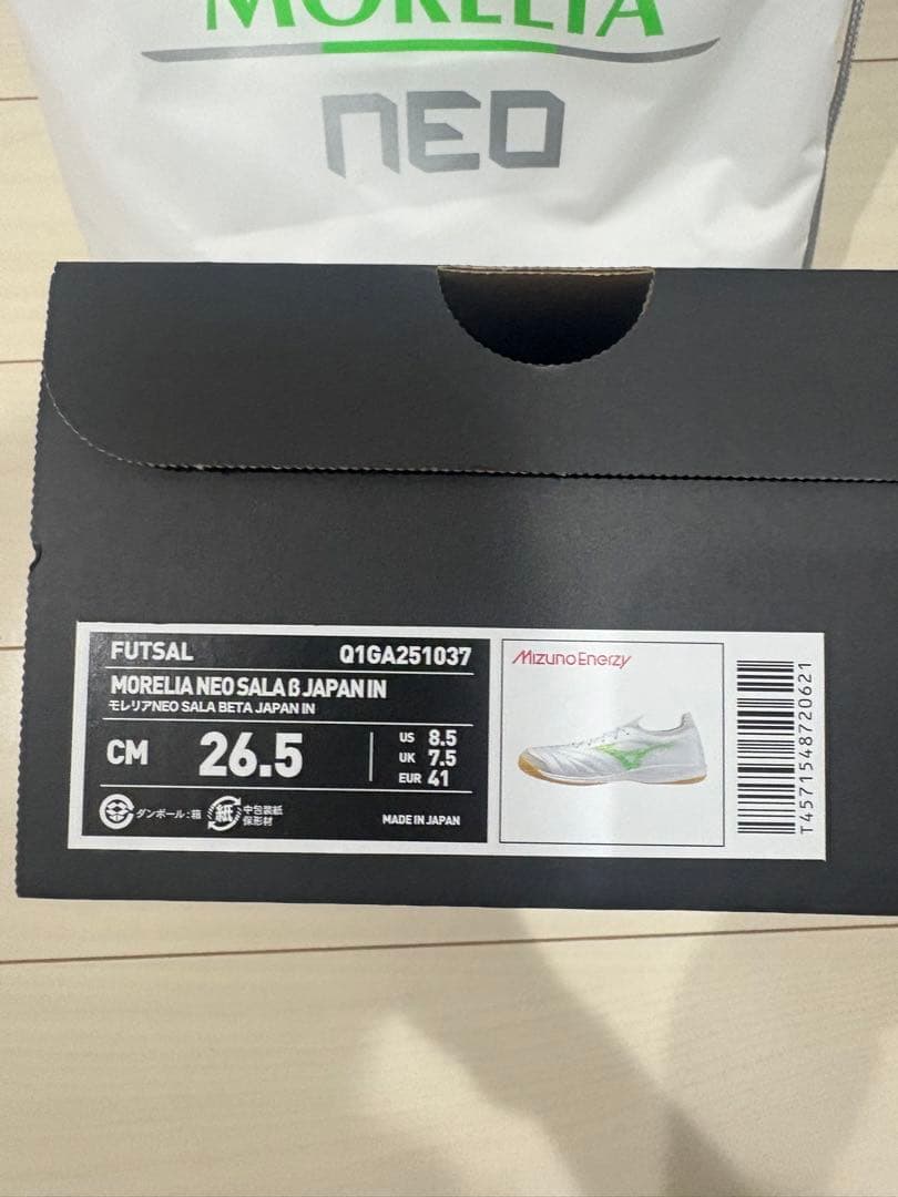 モレリアMORELIA NEOSALAβ屋内用26.5